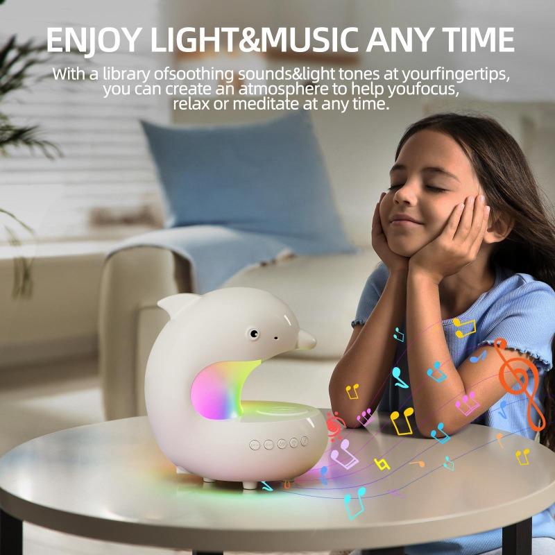 Smart Dolphin Light, Bluetooth Speaker, Phone Charger, Adjustable RGB Table Lamp, Night Light, Birthday Gift