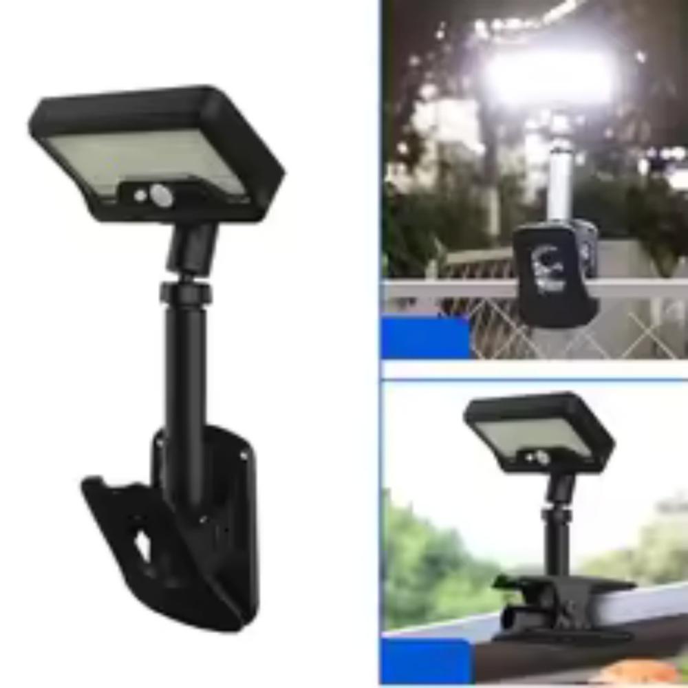 Solar motion sensor outdoor light, 360° rotatable, 4 lighting modes, weatherproof, multiple mounting options, for outdoor security