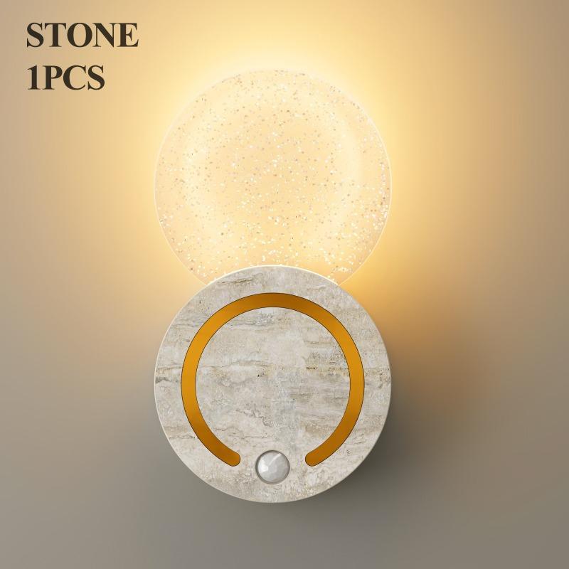 LED Wall Light with Motion Sensor, Rechargeable, 3 Colors, Magnetic Night Light, Decorative Corridor Light