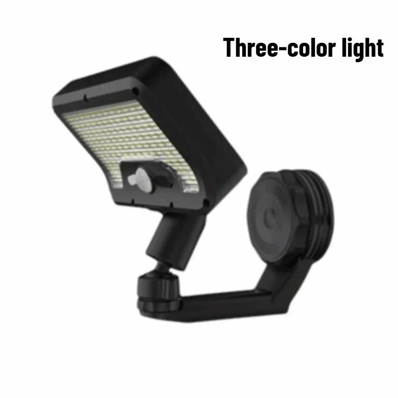 Solar Fence Light with Sensor, 92 LEDs, Adjustable Wall Light, Waterproof Deck Light, Outdoor Yard Light