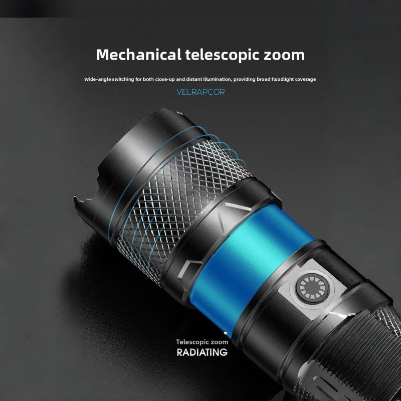 Photography fill light flashlight for spotlights—tube design with four light sources, zoomable lighting and shadows, dedicated for portrait lighting
