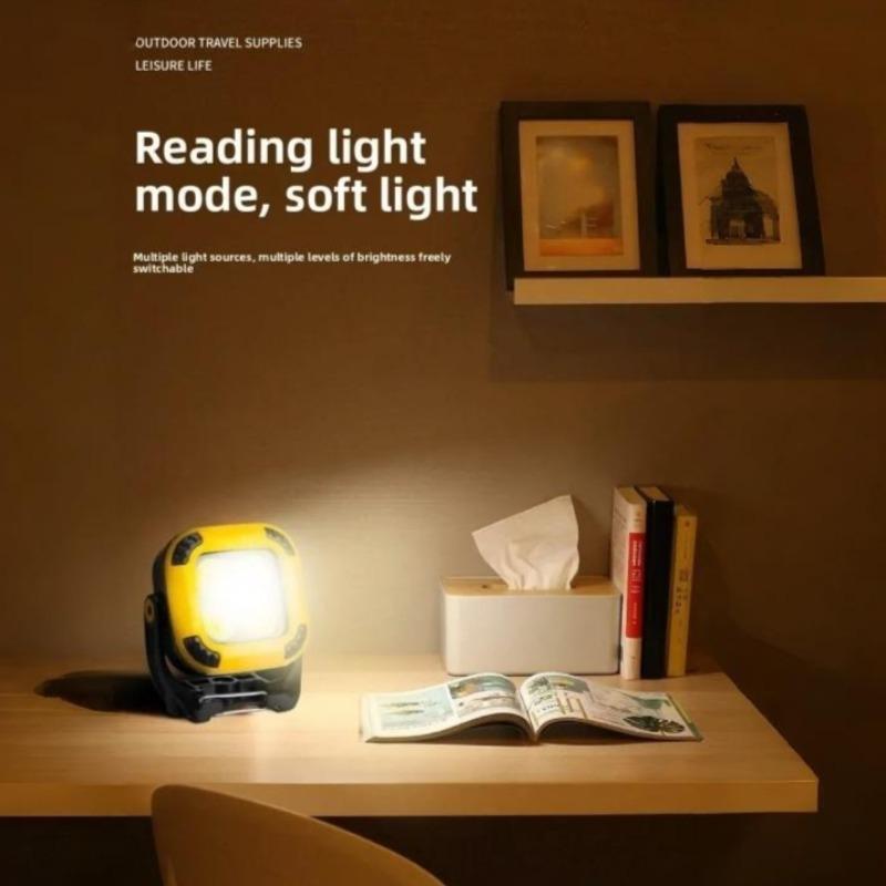Magnetic Portable Work Light, Rechargeable LED Spotlight, Car Repair Light, Multi-Function Travel Light