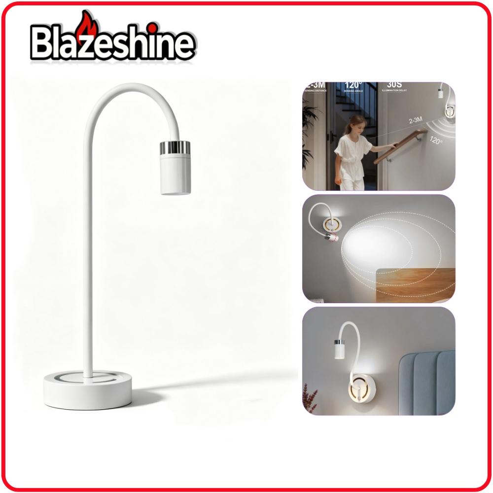 Rechargeable LED desk lamp with motion sensor reading light, remote control, cordless work light for bedroom/dorm, DIY wall mount, night light for bed headboard