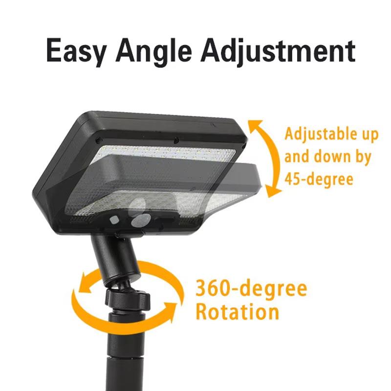 Solar Pathway Lights, 92 LEDs, Motion Sensor, Garden Light, Type‑C Rechargeable, Adjustable Angle, for Walkways, Driveways, Sidewalks, Patios