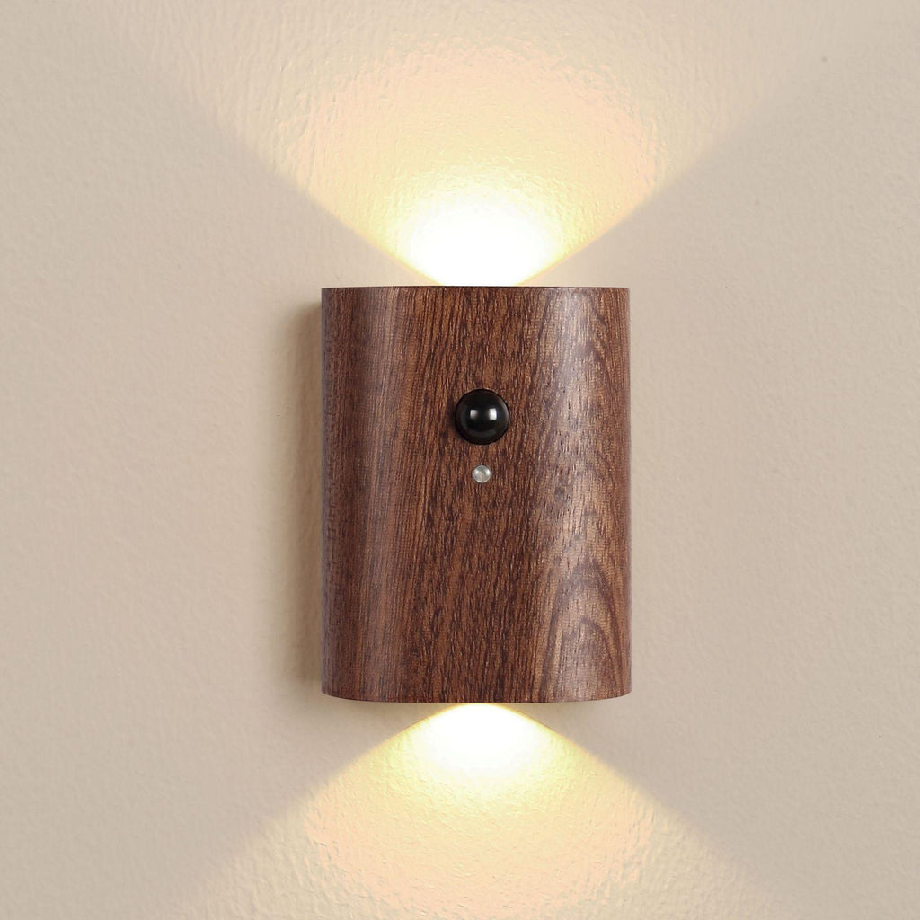 Magnetic wireless rechargeable LED motion sensor wall light for stairs — home lighting