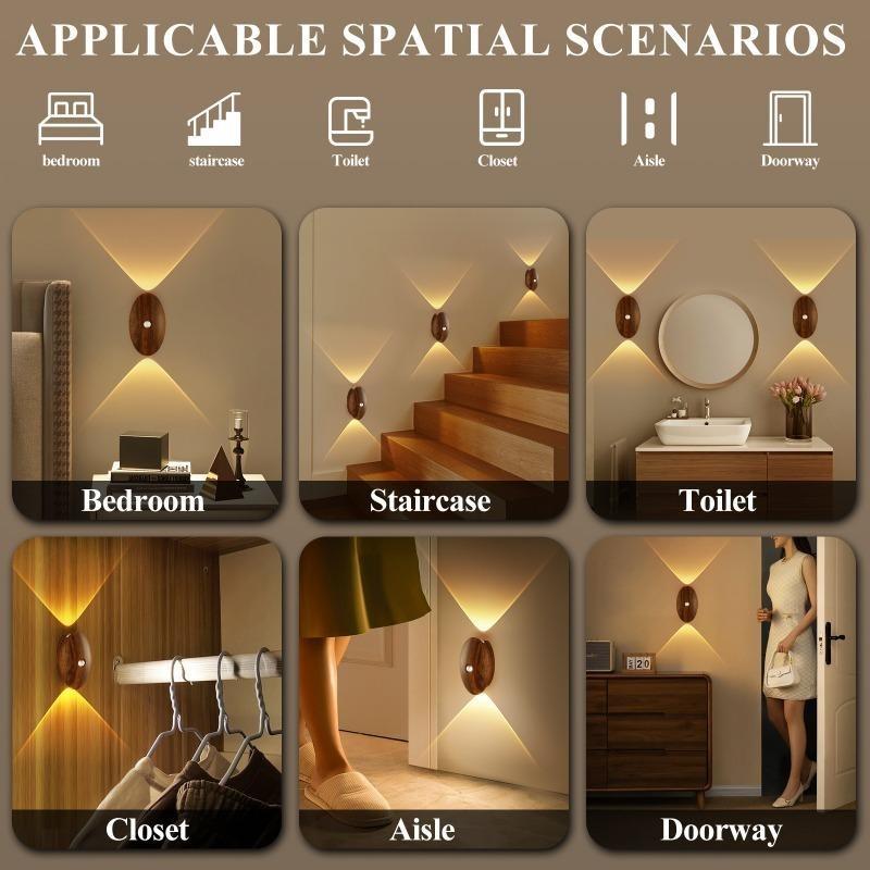 Induction wall lamp, night light, rechargeable magnetic lamp, corridor lamp, bedroom lighting