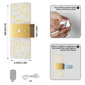 LED wall sconce with motion sensor, USB rechargeable, acrylic design, 1200 mAh battery, night light