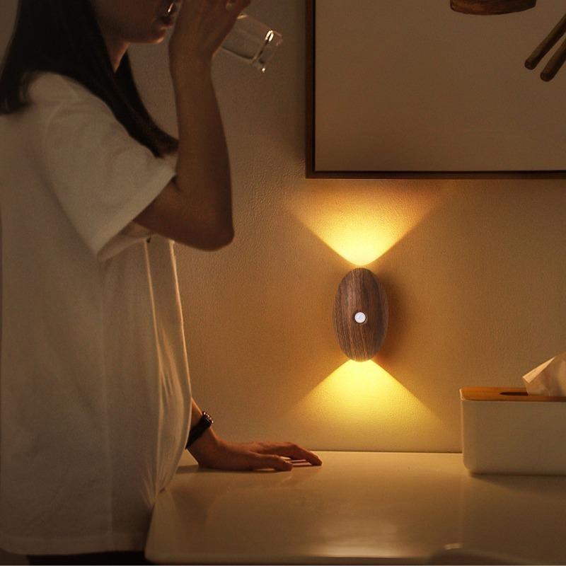 Induction wall lamp, night light, rechargeable magnetic lamp, corridor lamp, bedroom lighting