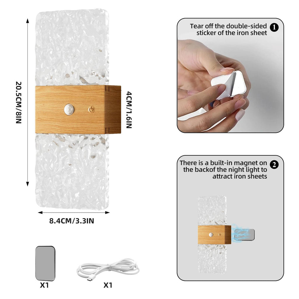 Popular cross-border product: magnetic LED mini night light for the human body, rechargeable, influencer‑style ambient bedside light for bedrooms