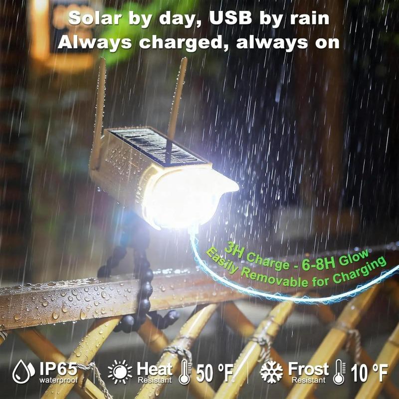 Solar street light LED clip-on solar security lamp, rechargeable, with motion sensor; outdoor waterproof garden lights for fence