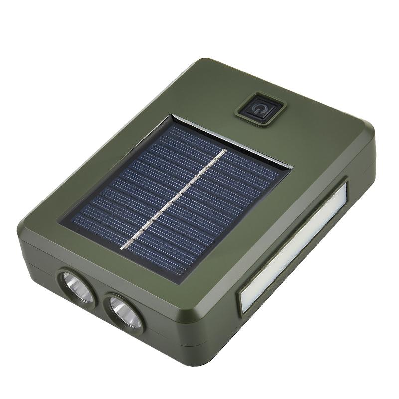 Solar charging outdoor lighting — powerful flashlight, household emergency light, portable mobile camping lamp (LED)