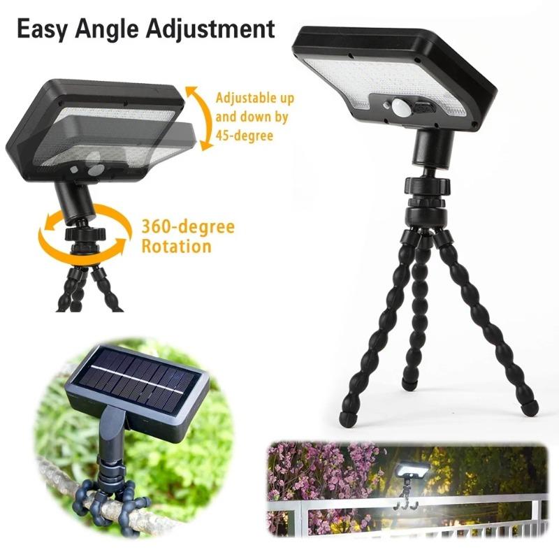 Solar Wall Light Solar-Powered Floodlight Automatic On/Off Motion Sensor Outdoor Wall Lantern Outdoor Yard Lamp for Deck, Fence, Patio
