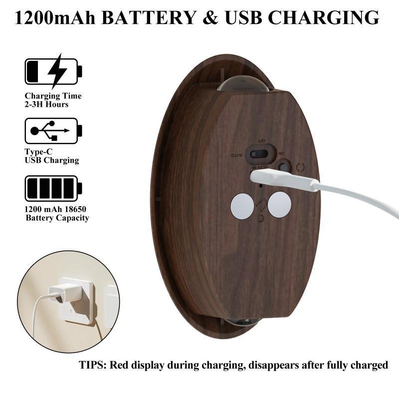 Induction wall lamp, night light, rechargeable magnetic lamp, corridor lamp, bedroom lighting