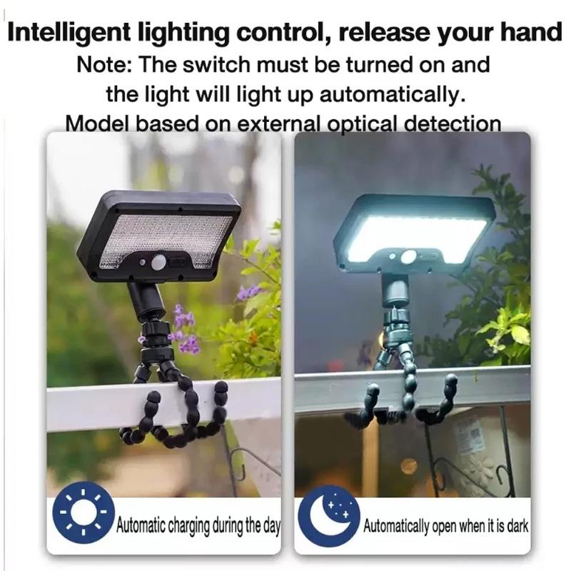 Solar wall light, solar fence light, auto on/off motion sensor outdoor yard lamp, 3 modes security porch light for deck, fence, patio