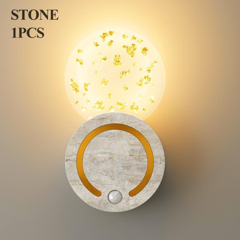 LED Wall Light with Motion Sensor, Rechargeable, 3 Colors, Magnetic Night Light, Decorative Corridor Light
