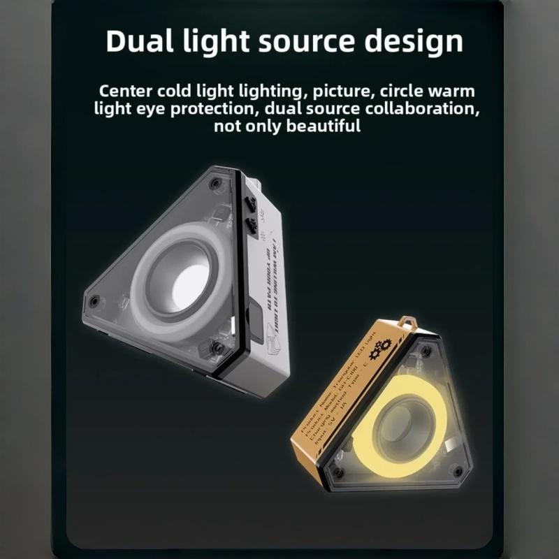 LED multifunctional clock night light, COB eye protection desk lamp, bedside sleep light, magnetic car repair light, camping light