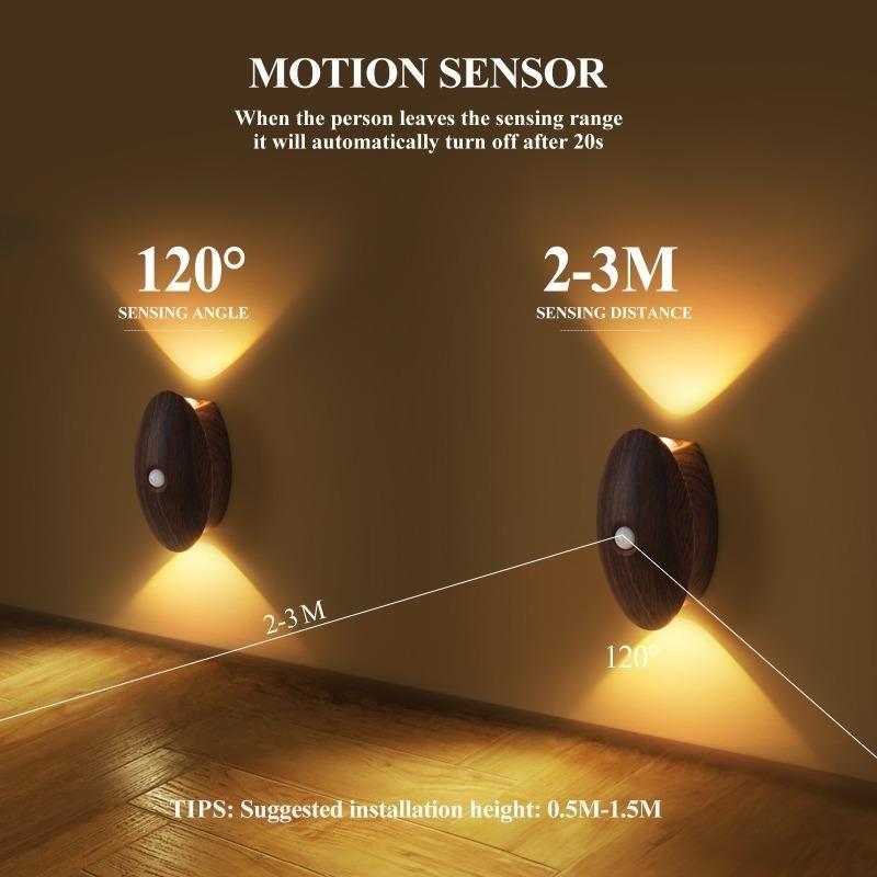 Induction wall lamp, night light, rechargeable magnetic lamp, corridor lamp, bedroom lighting