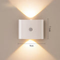 LED wall light with sensor, rechargeable magnetic spotlight attachment, decorative lighting for corridors and stairs
