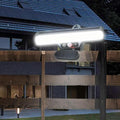 Solar light with motion sensor, 3 lighting modes, with stand; solar-powered tent lights for patio, porch, camping, picnic, garage, driveway