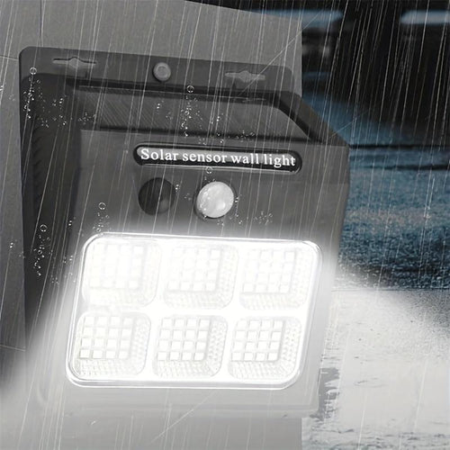 1PC solar-powered outdoor wall lamp with human sensor shell, 3 adjustable modes, courtyard lights for garden lighting