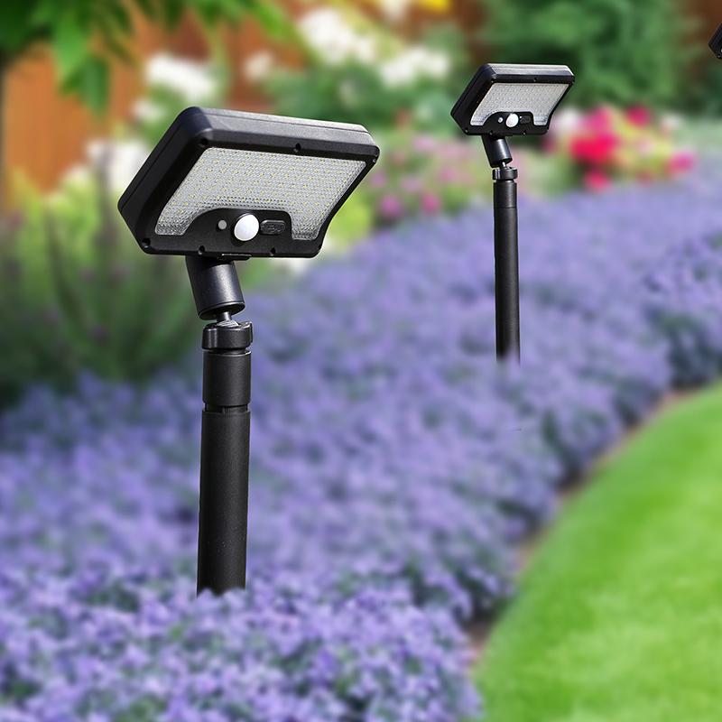 92-LED solar clip-on motion sensor lights, LED street light, IP65 waterproof wall lamp, for camping, garden, yard, tent, patio, outdoor